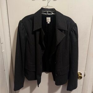 Maeve Charcoal Pinstripe Blazer